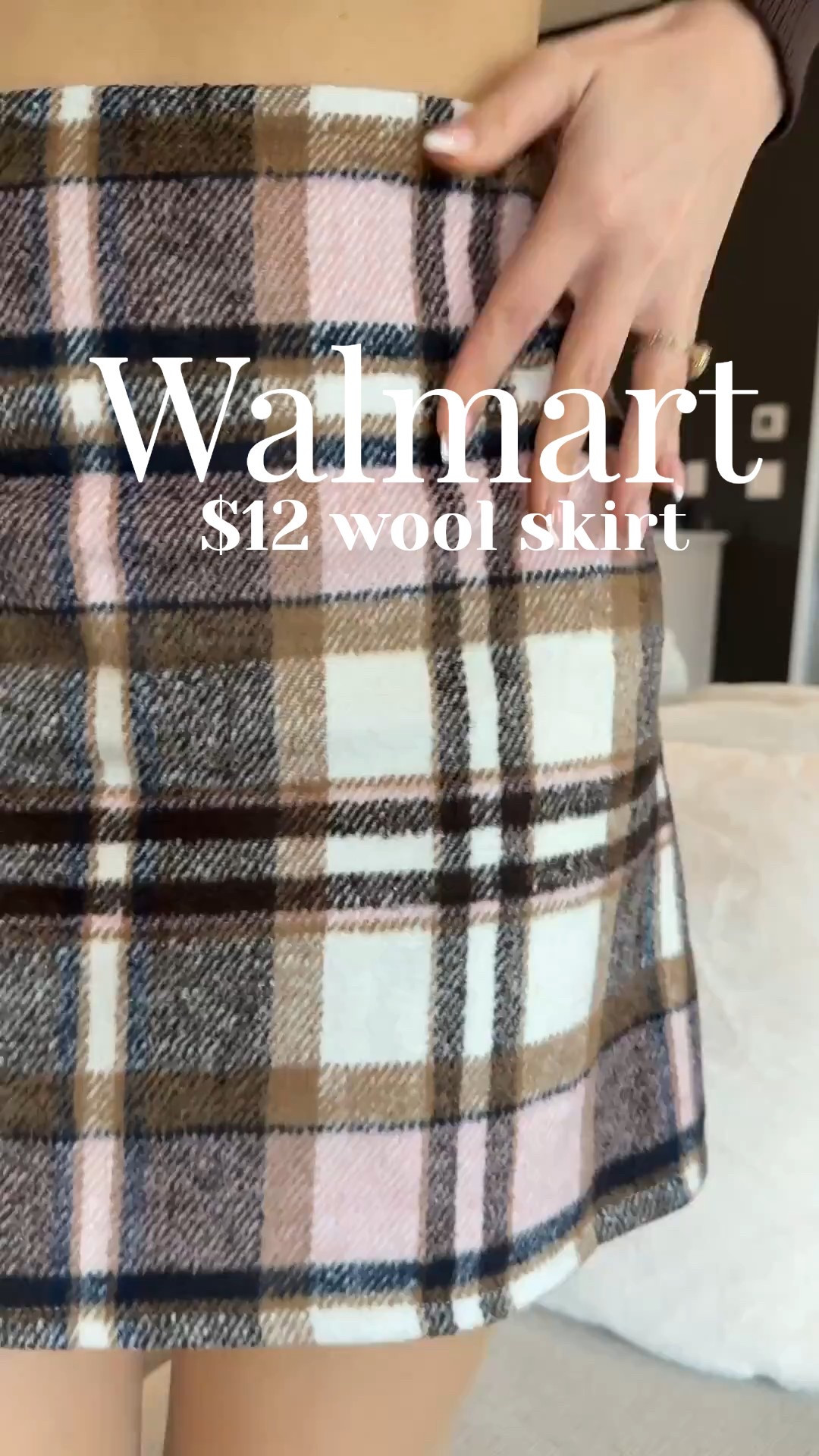 Perfect casual yet chic fall outfit with this $12 wool blend skirt from Amazon. I love the pink and brown plaid!! 

I’m wearing:
Skirt in Medium 
Cardigan in Small 
Boots in 9
Tights in Large and shade Chai

#LTKOver40 #LTKTall #LTKSeasonal