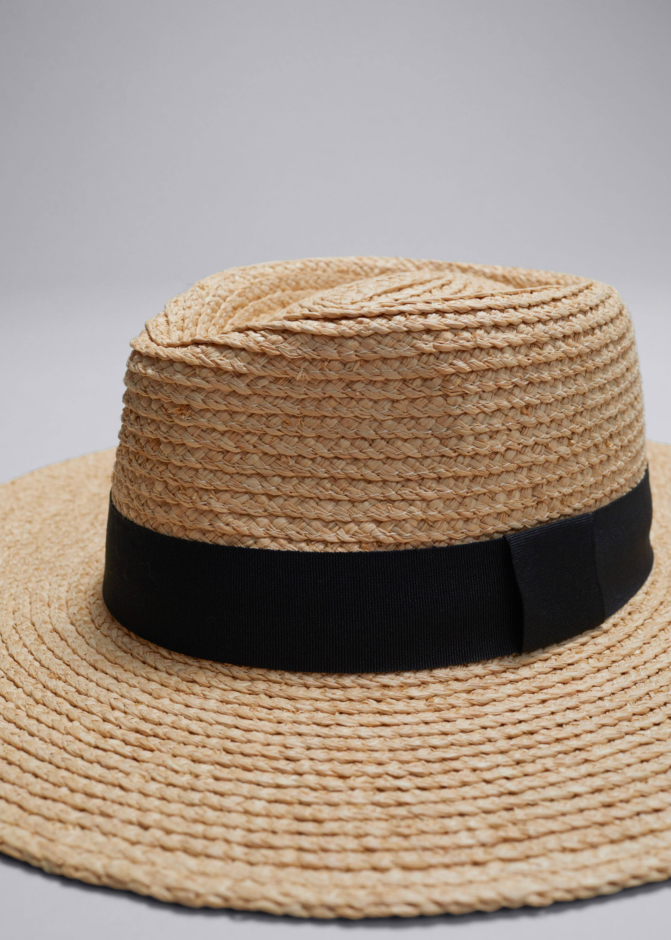 Grosgrain-Trimmed Straw Hat | & Other Stories UK