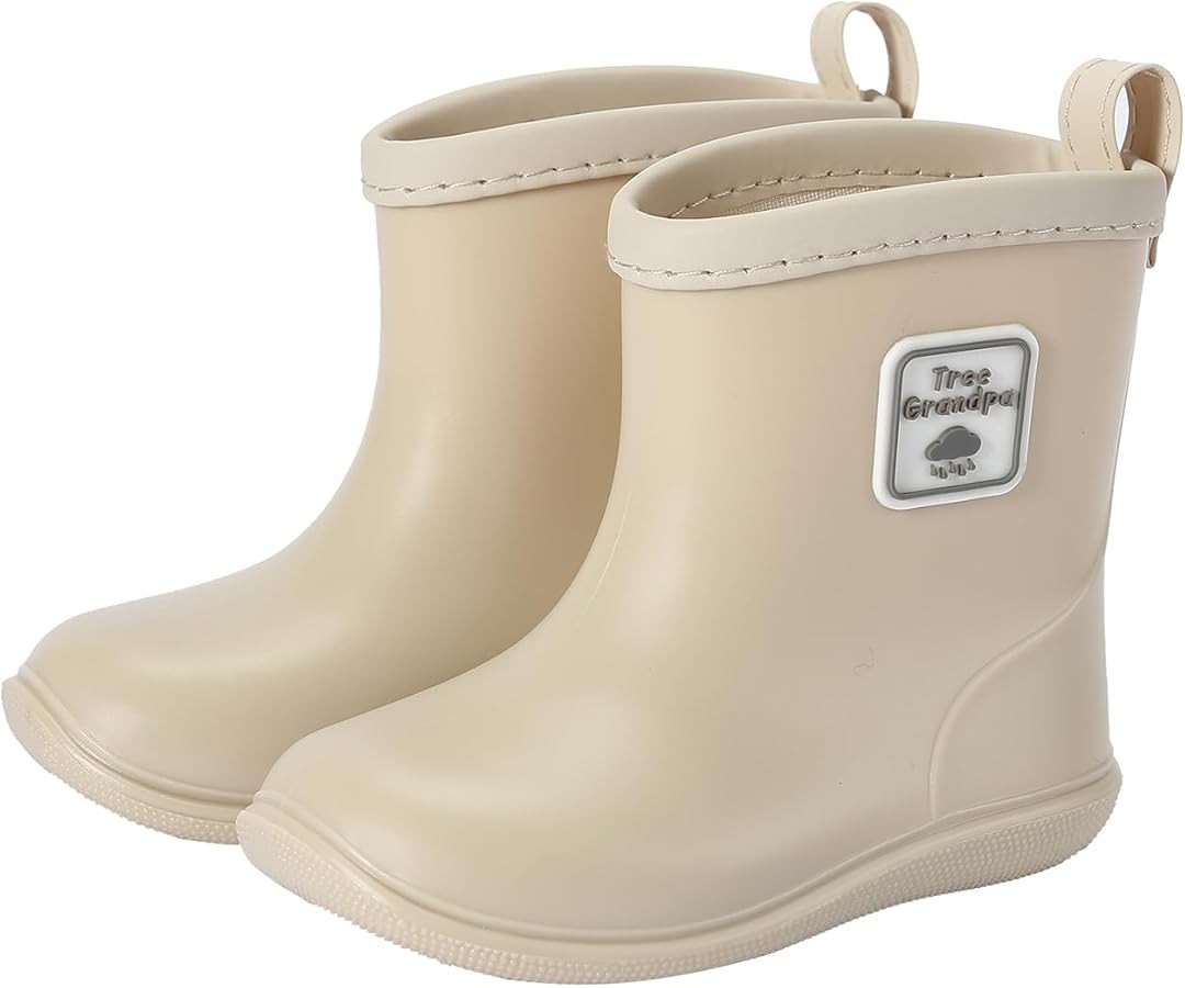 Tree Grandpa Toddler Rain Boots Baby Kids Easy-on Rain shoes Children Waterproof Shoes for Boys G... | Amazon (US)