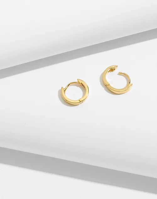 Delicate Collection Demi-Fine Huggie Mini Hoop Earrings | Madewell