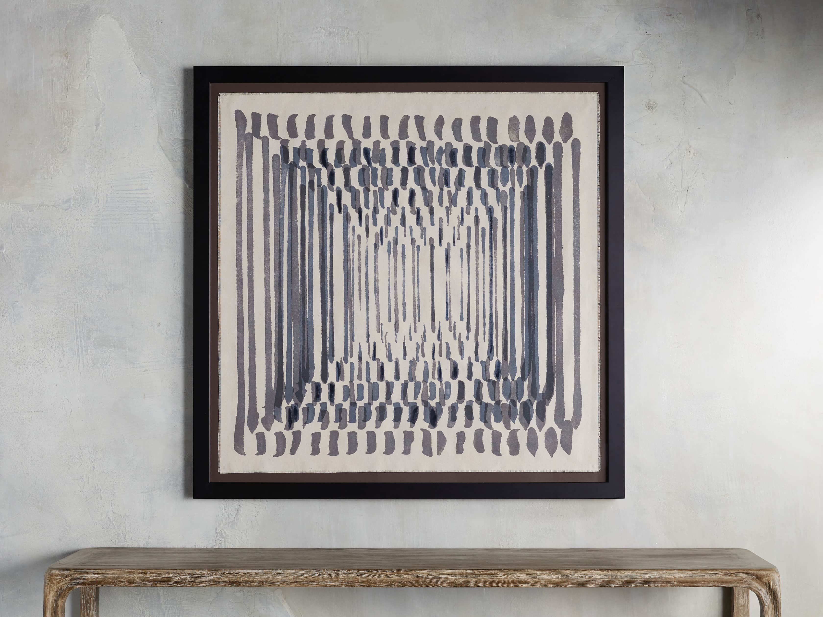 Abstract Lines Framed Tapestry III | Arhaus