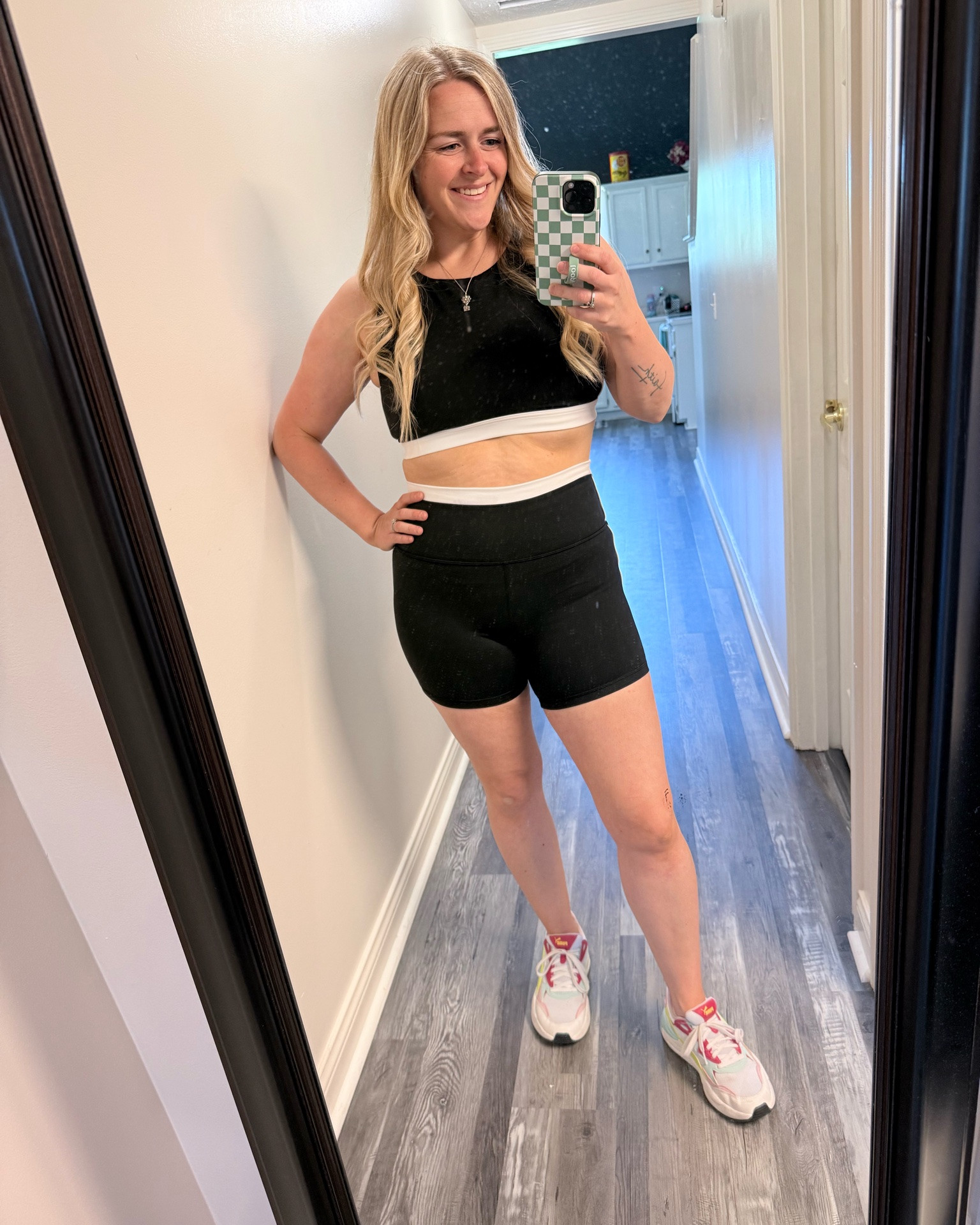 The biker shorts + sports bra combo I keep reaching for 👏🤍 So comfortable, so flattering, and perfect for workouts, errands, or just everyday mom life. I’ve already worn this set on repeat and can’t recommend it enough!

#LTKSaleAlert #LTKootd #LTKmomlife