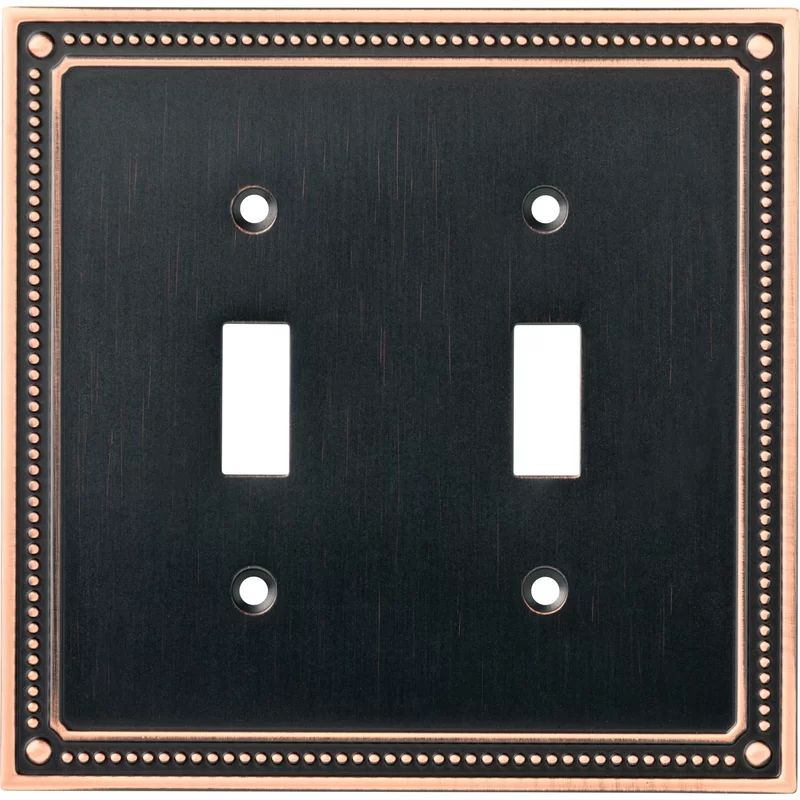 Classic Beaded 2-Gang Toggle Light Switch Wall Plate | Wayfair North America