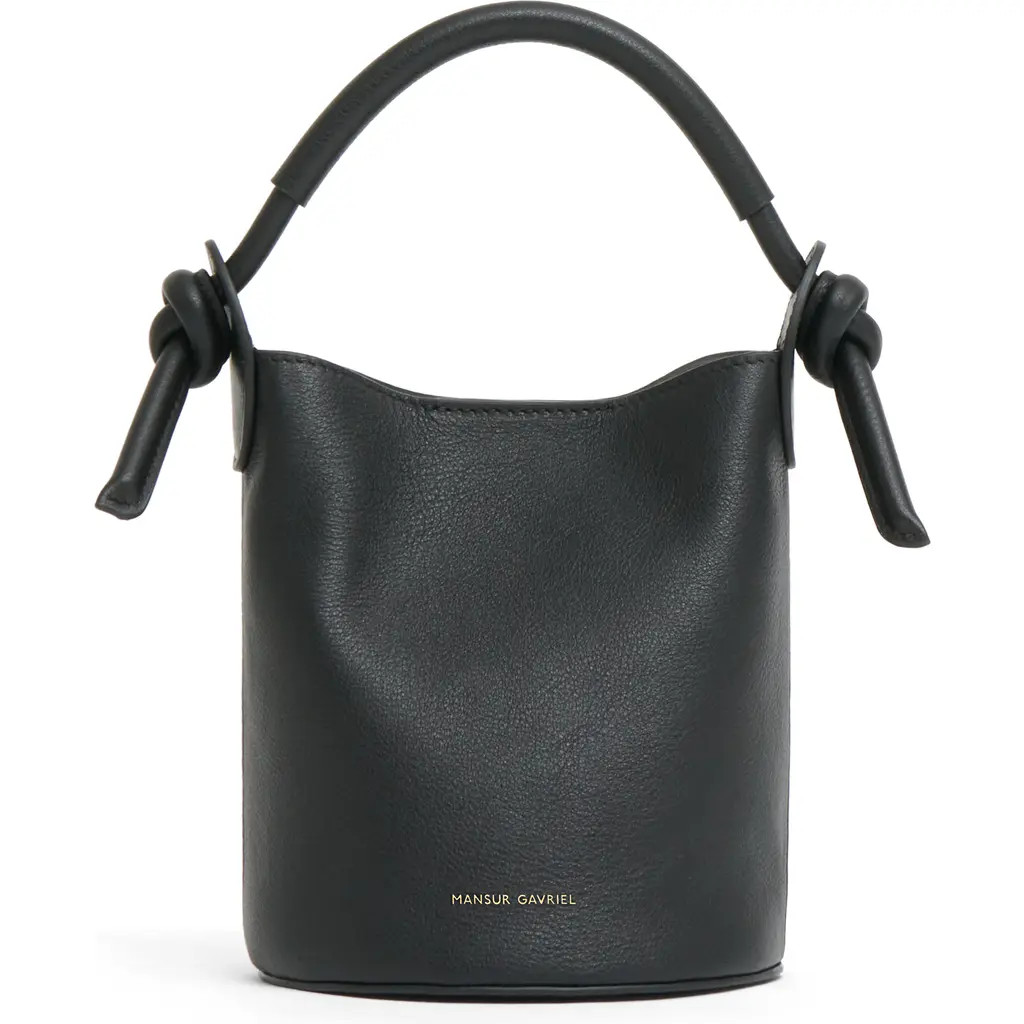 Mansur Gavriel Mini Mini Fortuna Bucket Bag in Black at Nordstrom | Nordstrom