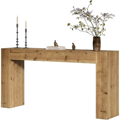 Lantine Solid Wood Console Table, 63-Inch Farmhouse Sofa Table Behind Couch for Entryway, Living Room, Foyer, Easy Assembly | Target