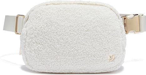 FODOKO Sherpa Belt Bag, Fleece Crossbody Bag Fanny Pack for Women Fashionable Everywhere Waist Bu... | Amazon (US)