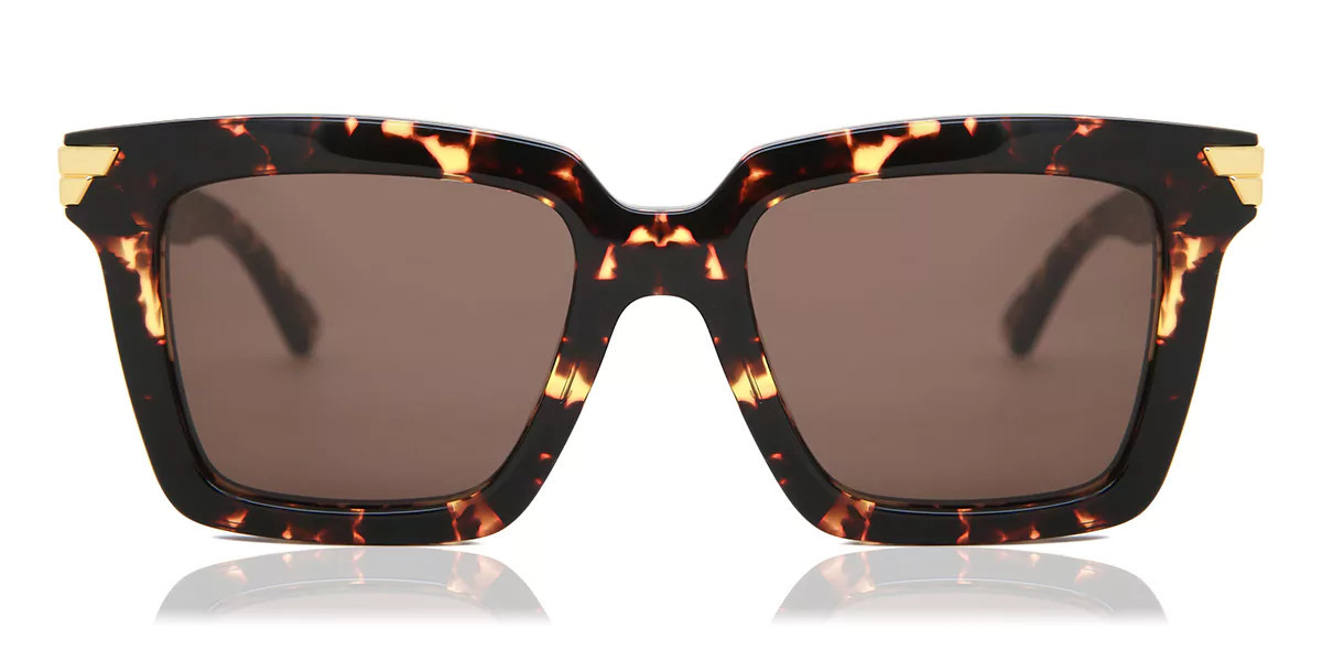 Bottega Veneta BV1005S 002 Women’s Sunglasses Tortoiseshell Size 53 | SmartBuyGlasses Global