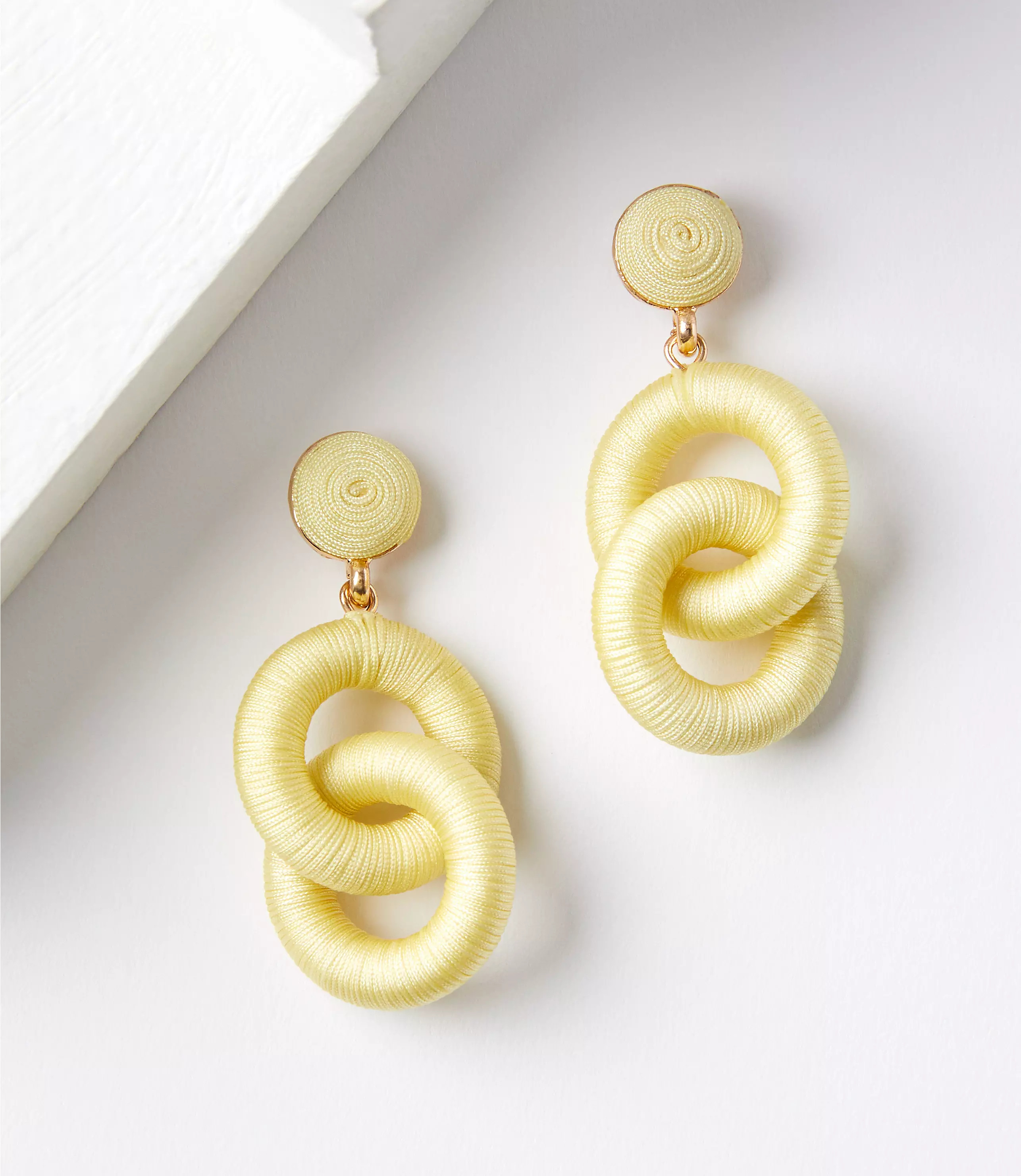Fabric Link Drop Earrings | LOFT