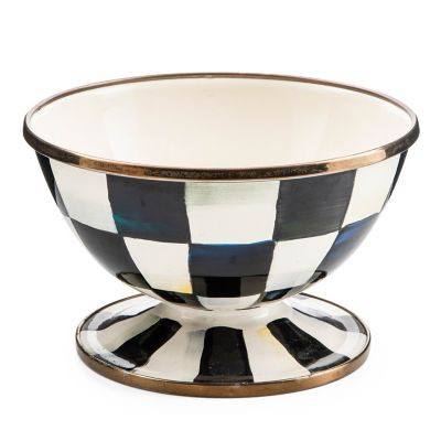 MacKenzie-Childs Courtly Check Enamel Ice Cream Dish | MacKenzie-Childs