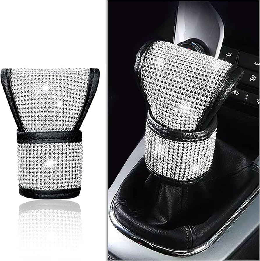 Aokdom Crystal Auto Gear Shift Cover Bling Car Accessories,Universal Car Knob Gear Stick Protecto... | Amazon (US)
