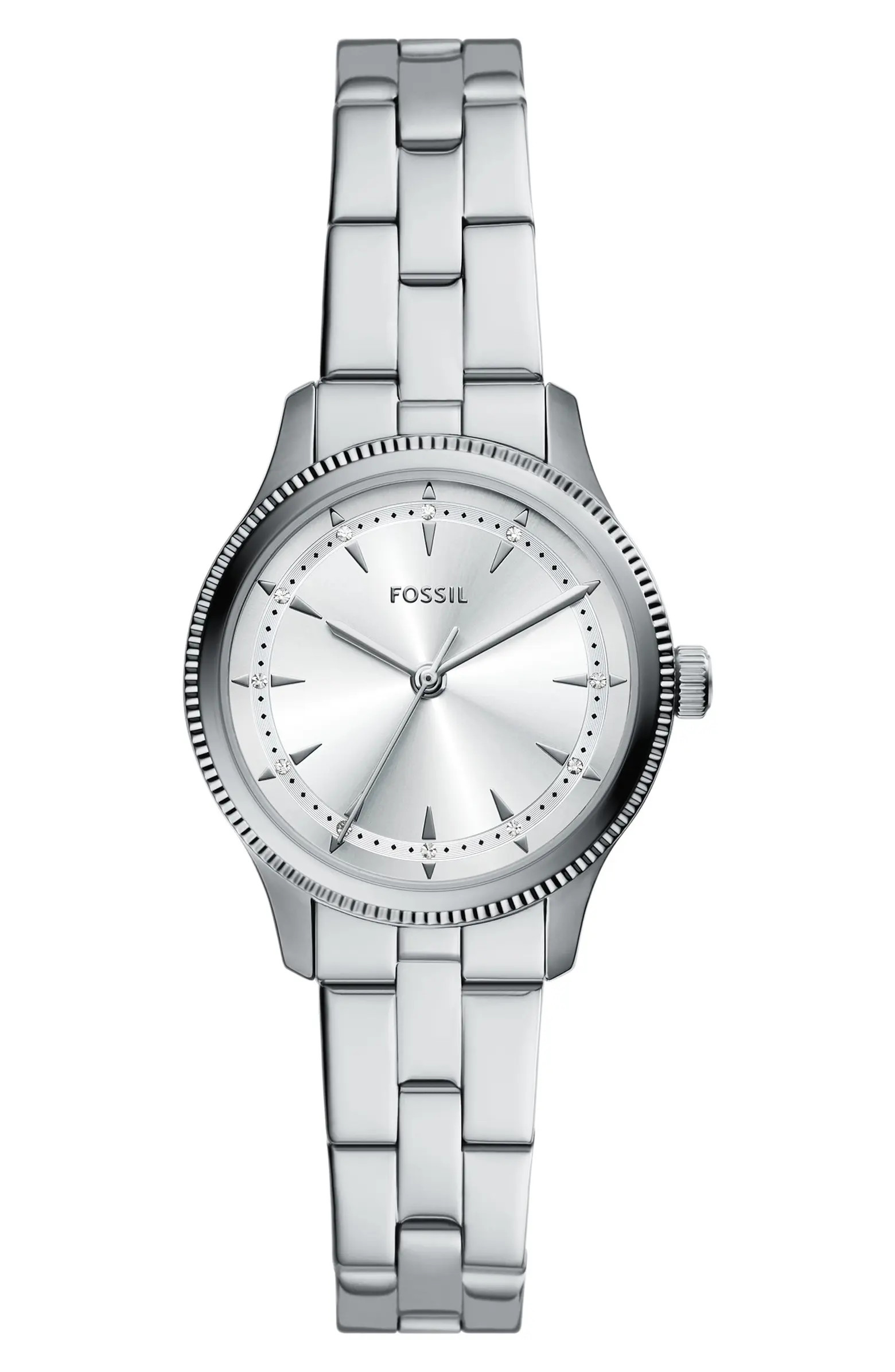 Fossil Brynn Three-Hand Stainless Steel Bracelet Watch, 30mm | Nordstromrack | Nordstrom Rack