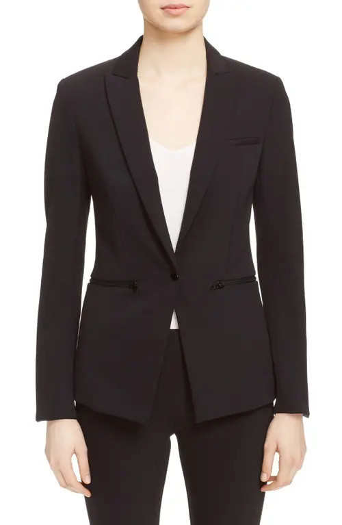 Veronica Beard Scuba Knit Jacket in Black at Nordstrom, Size 0 | Nordstrom