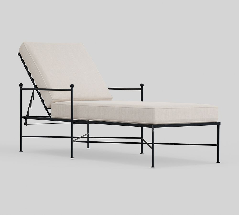 Bowie Metal Chaise Lounge | Pottery Barn (US)