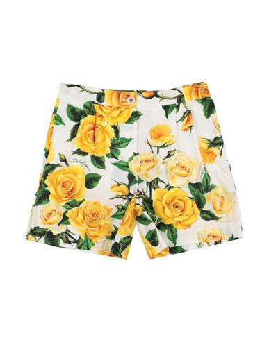 Dolce & gabbana Kid Girl Shorts & Bermuda Shorts Yellow Size 11 Cotton | YOOX (US)