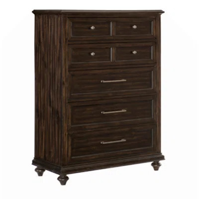 Solid Transitional Style Bedroom 1Pc Chest Of Drawers Driftwood Wooden Furniture Traditional Framing | Wayfair North America