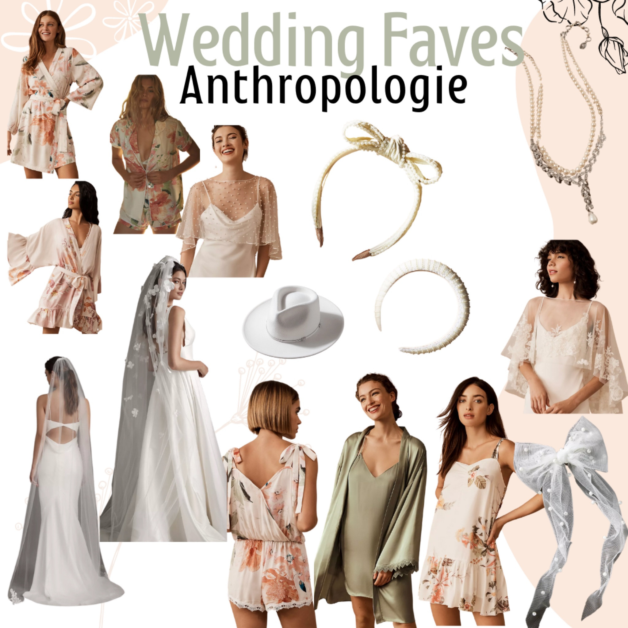 Incredible bridal accessories. Jewelry for the big day or for all the fun events to come. Bridal shower looks, bridal events, veils, day of pjs, pjs for bridesmaids. Gorgeous must haves for weddings. 

#LTKSeasonal #LTKwedding #LTKstyletip