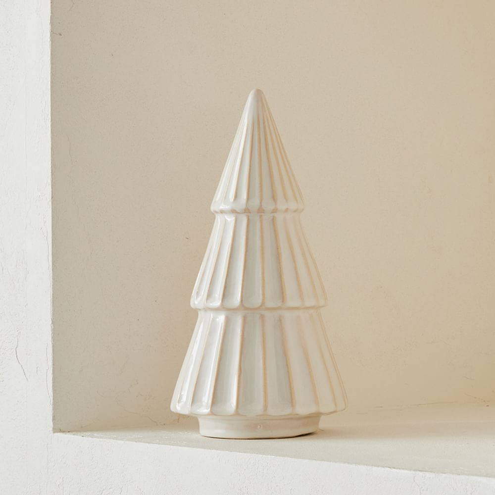 Carved Ceramic Christmas Trees | West Elm (US)