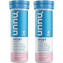Nuun Hydration: Strawberry Lemonade Electrolyte Drink Tablets (2 Tubes of 10 Tabs) | Amazon (US)