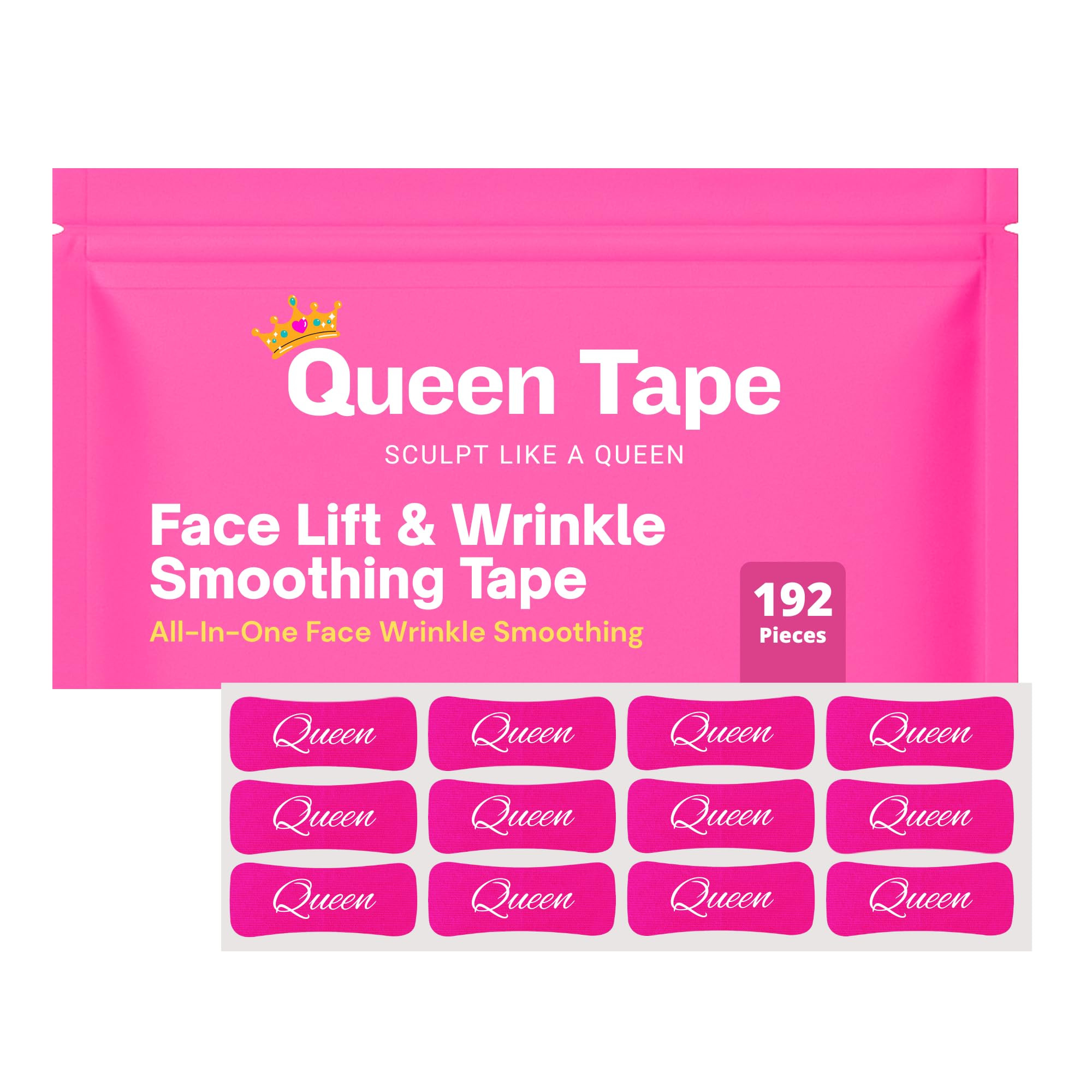 Queen Face Lift & Wrinkle Smoothing Tape | Skin Lifting Tape for Smoothing Lines | Eye Lifting St... | Amazon (US)