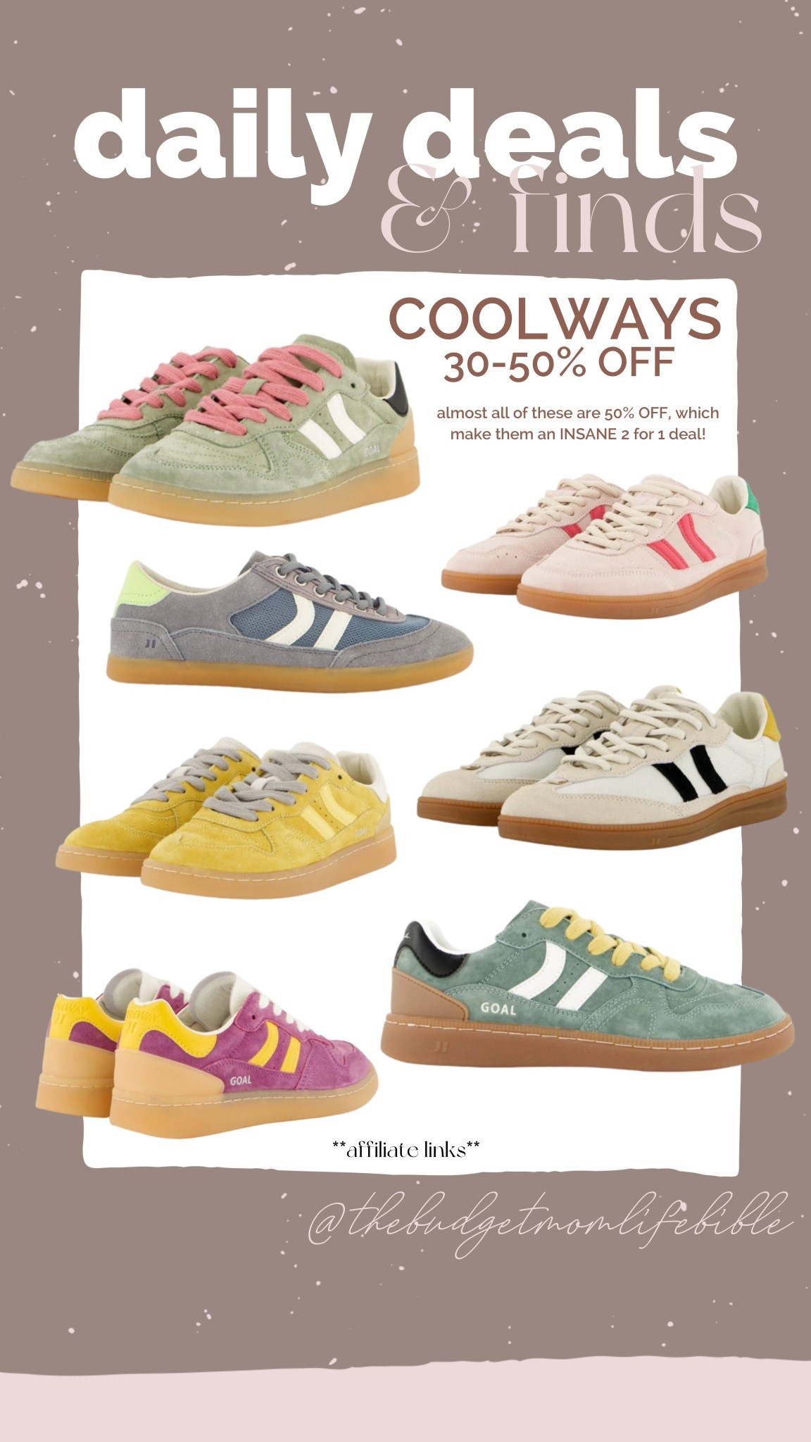 Coolway sneakers are 30-50% OFF — almost all of these are 50% OFF for their winter sale, which make them 2 for the price of 1 — INSANE DEAL!

Sneakers, shoes, spring shoes, spring outfit, tennis shoes, sneaker, daily deals

#LTKActive #LTKgrwm #LTKSaleAlert