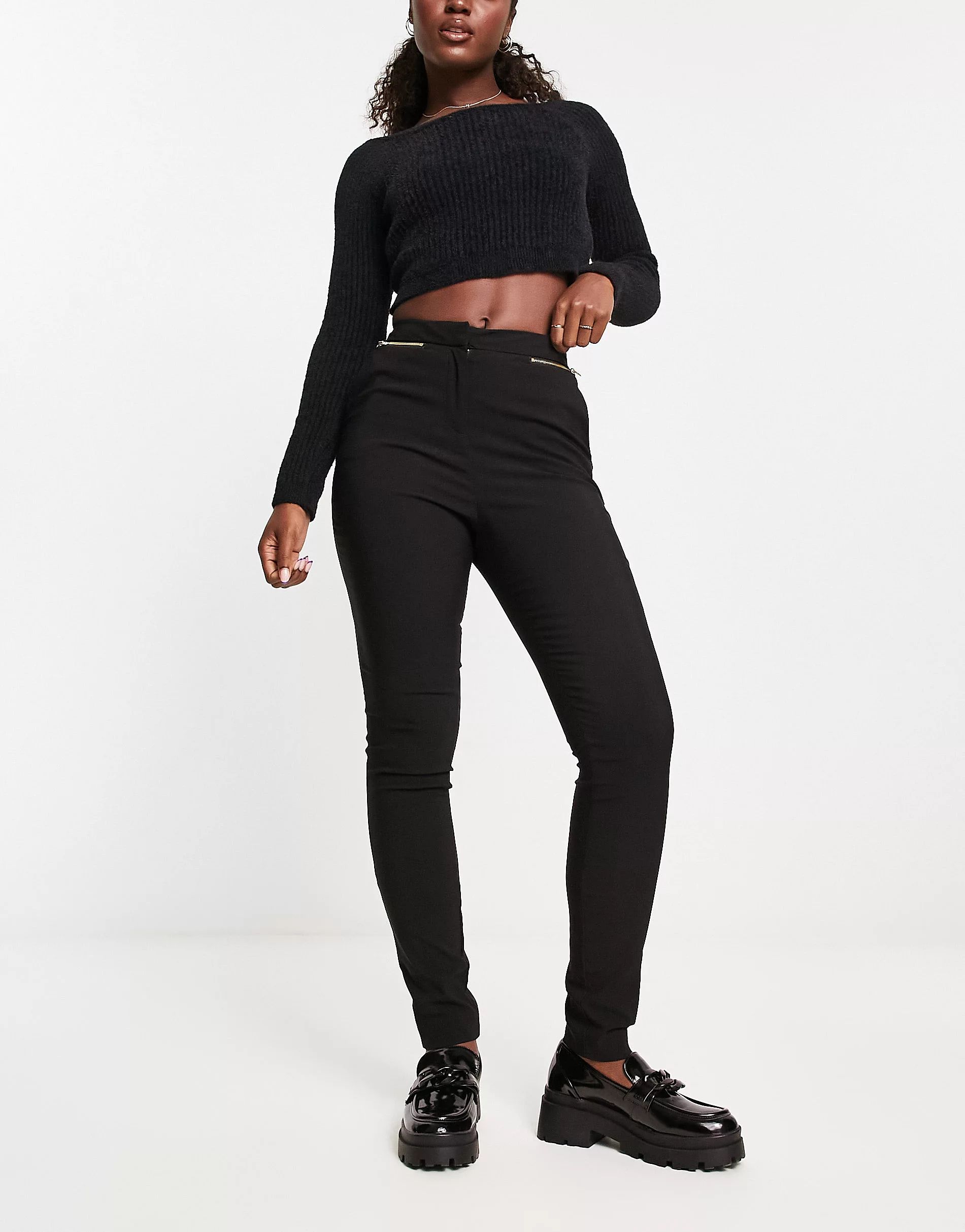 New Look skinny tailored pants in black | ASOS (Global)