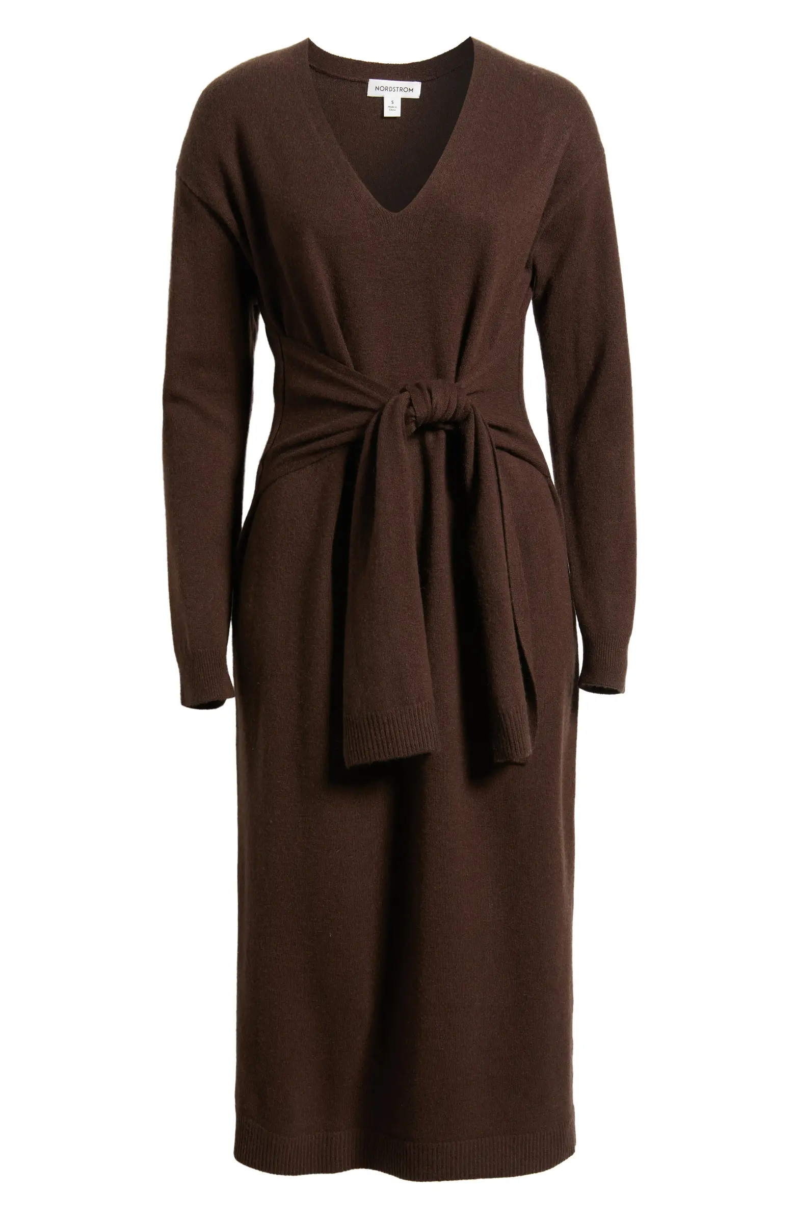 Nordstrom Long Sleeve Wool & Cashmere Blend Sweater Dress | Nordstrom | Nordstrom