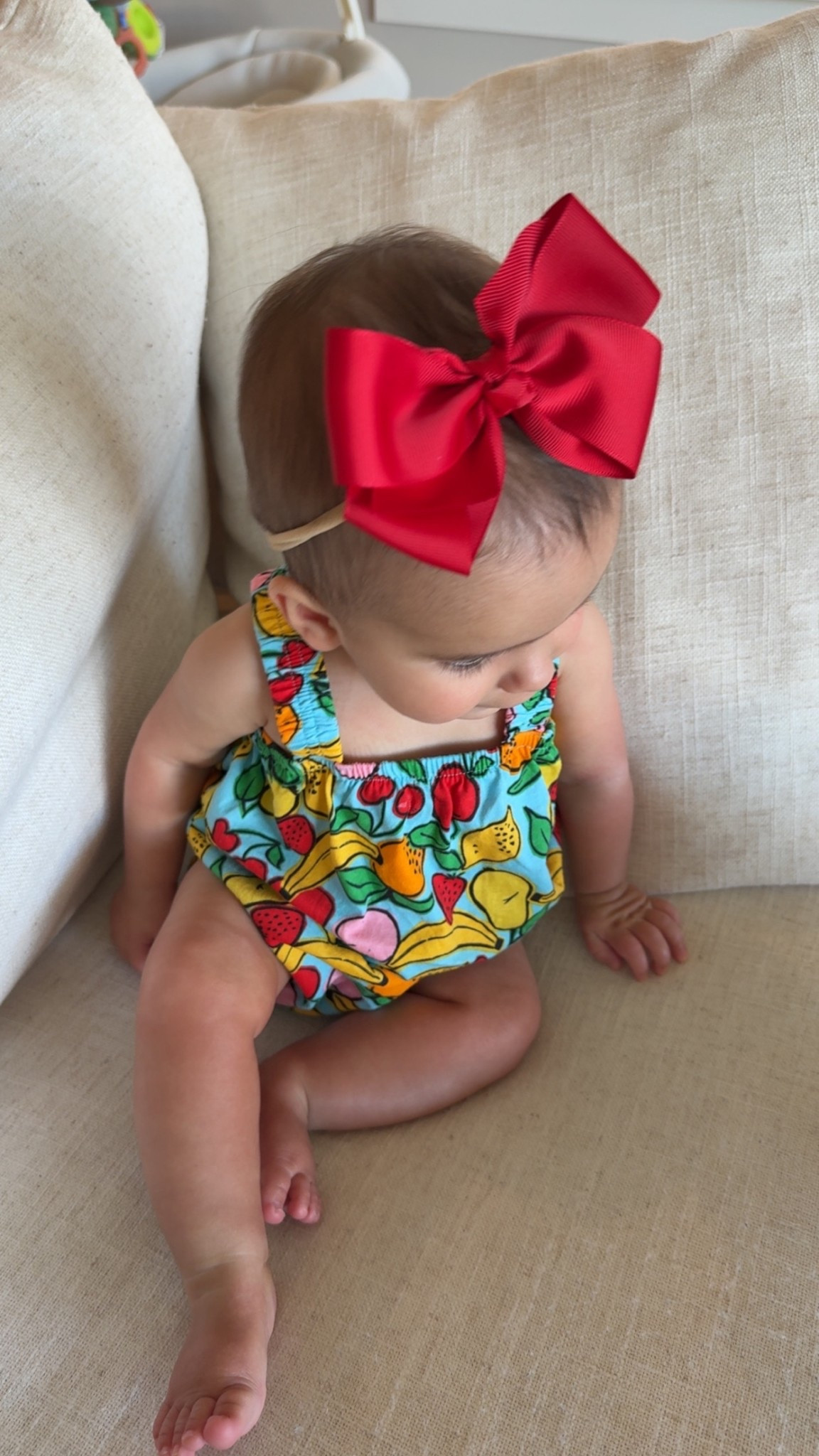 Fruit print bubble on sale for $6🤭 #babygirl #babyoutfit 

#LTKSaleAlert #LTKBaby