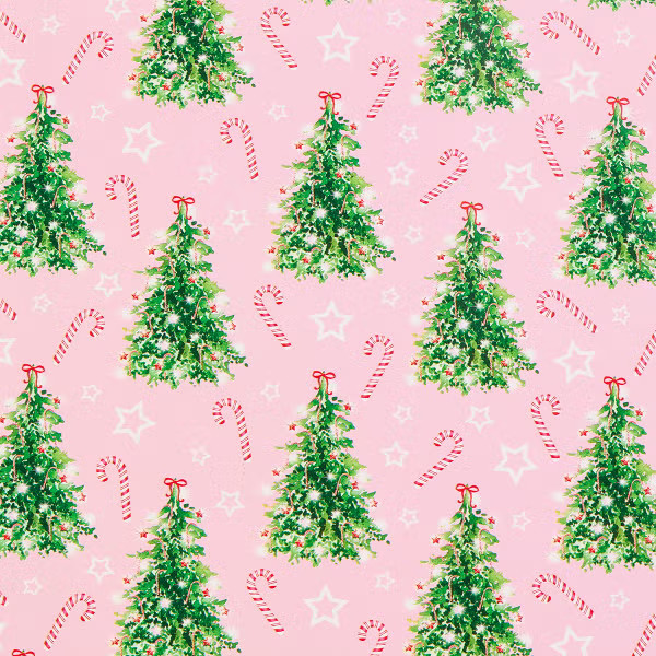 Christmas Candy Canes Wrapping Paper | The Container Store