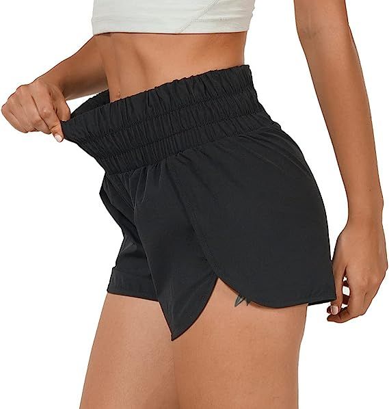 Amazon.com: Big pin Athletic Shorts for Women, High Waisted Workout Shorts Womens for Running Ten... | Amazon (US)