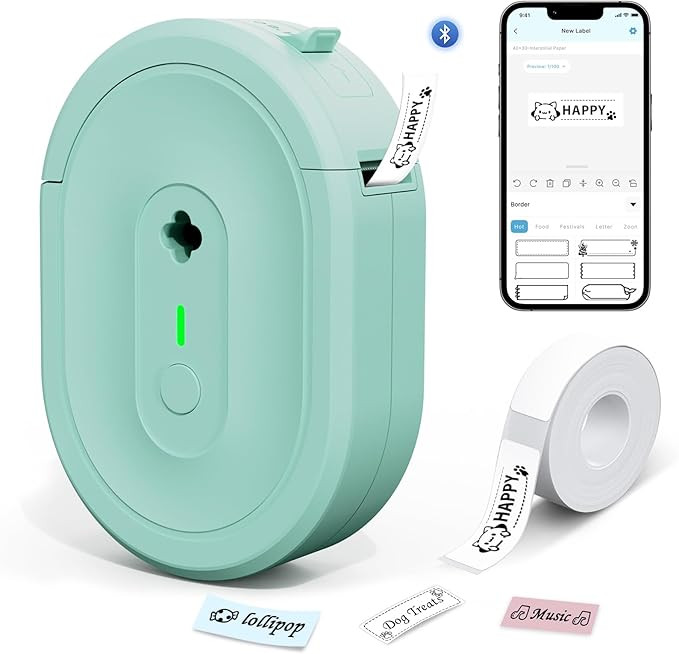 Label Maker Machine with Tape, N12 Bluetooth Mini Label Makers, Portable Labels Printer Wireless ... | Amazon (US)