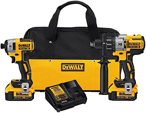 DEWALT 20V MAX XR Brushless Impact Driver and Hammer Drill Combo Kit, Premium 4.0Ah, Cordless (DC... | Amazon (US)