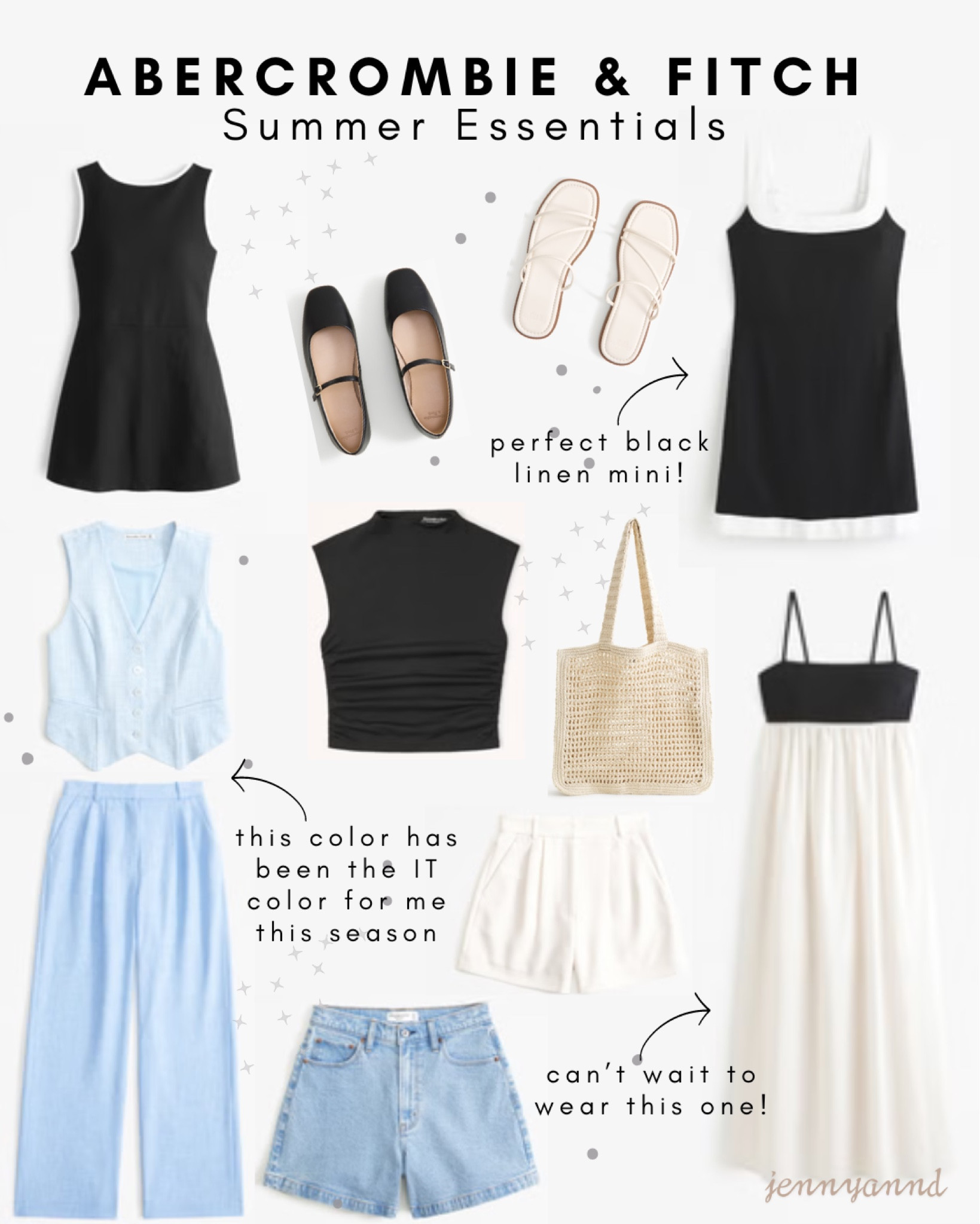 Perfect essentials for a summer/spring capsule wardrobe whether for brunch or travel! 

#Abercrombie #A&F#summer #capsule #wardrobe #essentials

#LTKSeasonal #LTKTravel #LTKStyleTip