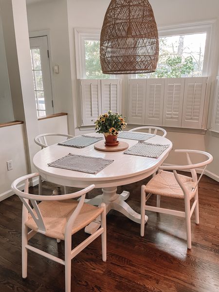 Love when the sun hits just right. The best eat in kitchen table. My table is no longer available but West Elm has a very similar option. 

#LTKhome #LTKover40