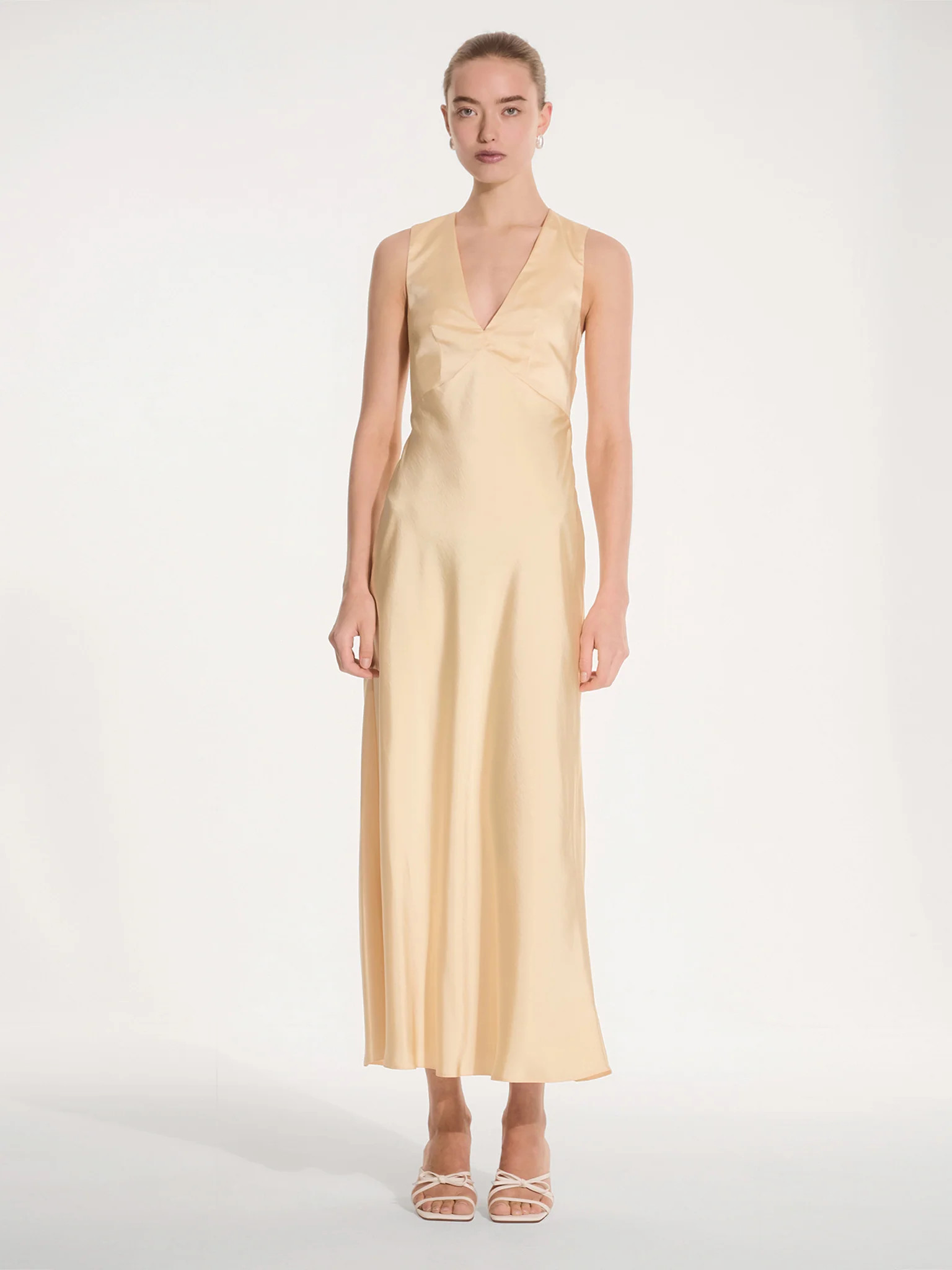 Nova Dress in Vintage Yellow | OMNES | Ethical & Affordable Clothing | Shop Women's Dresses | OMNES UK