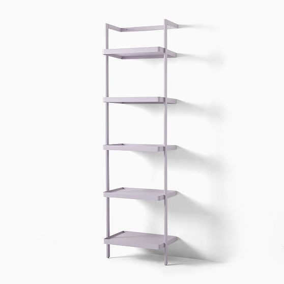 Kids Blaine Shelving System Tiered Shelf, Soft Iris, 84H x 20W | West Elm (US)