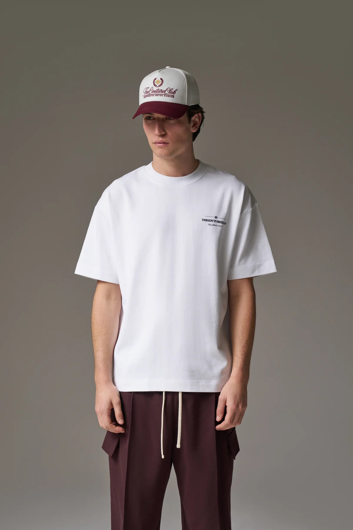 COPYRIGHT MULTI GRAPHIC T-SHIRT - WHITE | The Couture Club