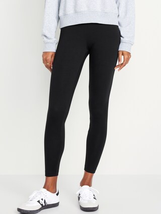 Mid-Rise Jersey Fashion Layering Leggings | Old Navy (US)