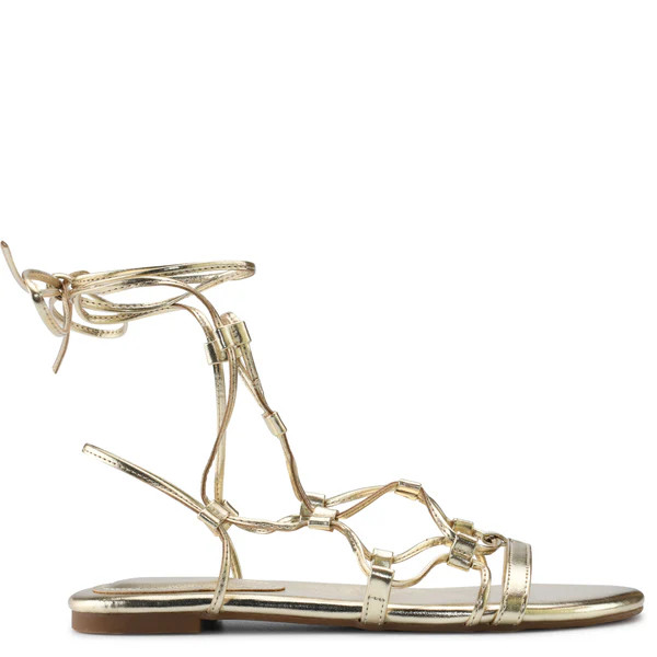 Button Ankle Wrap Flat Sandals | Nine West (US)
