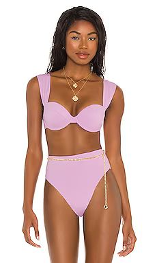 WeWoreWhat Claudia Bikini Top in Lilac from Revolve.com | Revolve Clothing (Global)