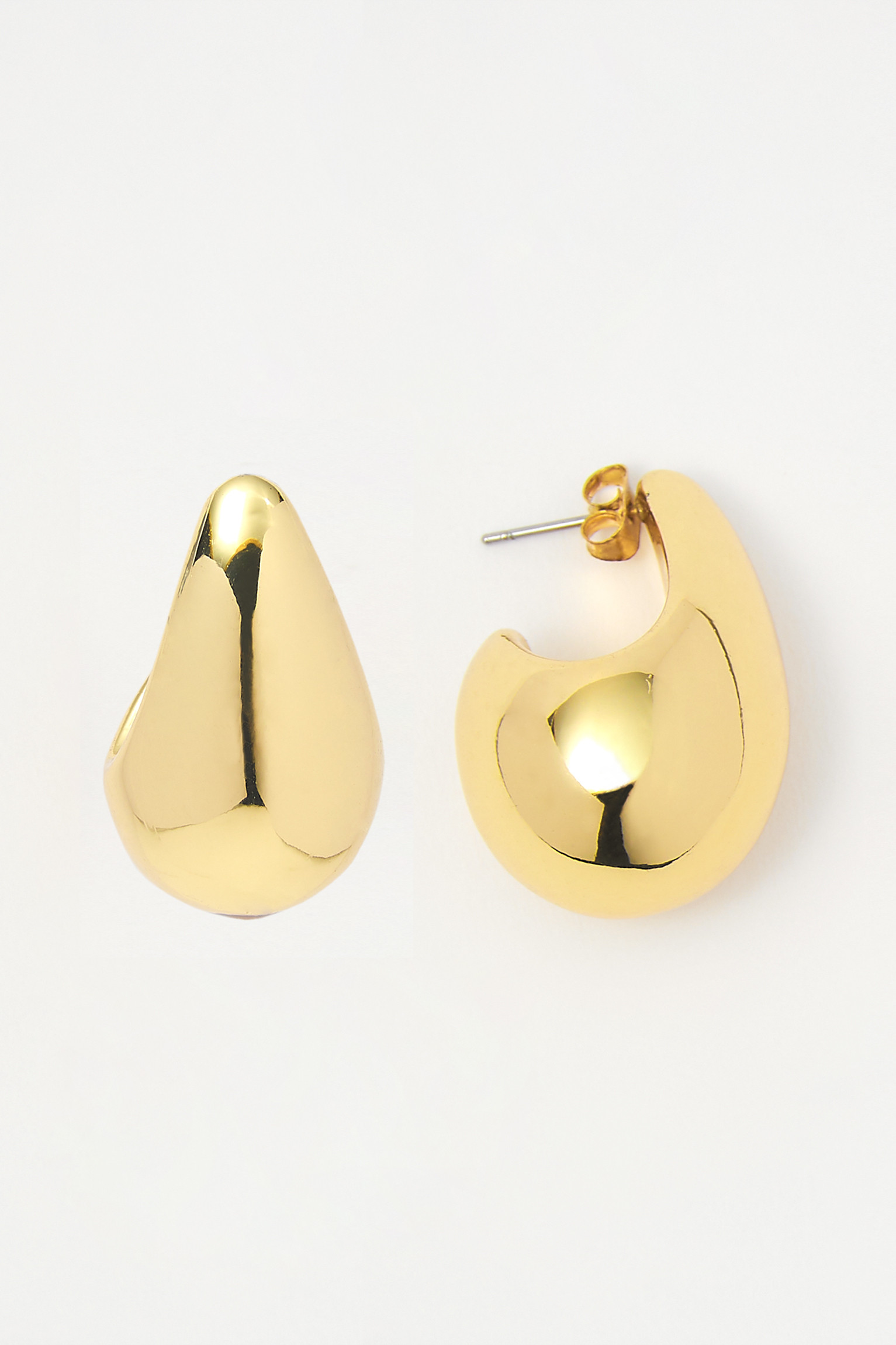 Boucles d’oreilles goutte métallisées | PULL and BEAR FR