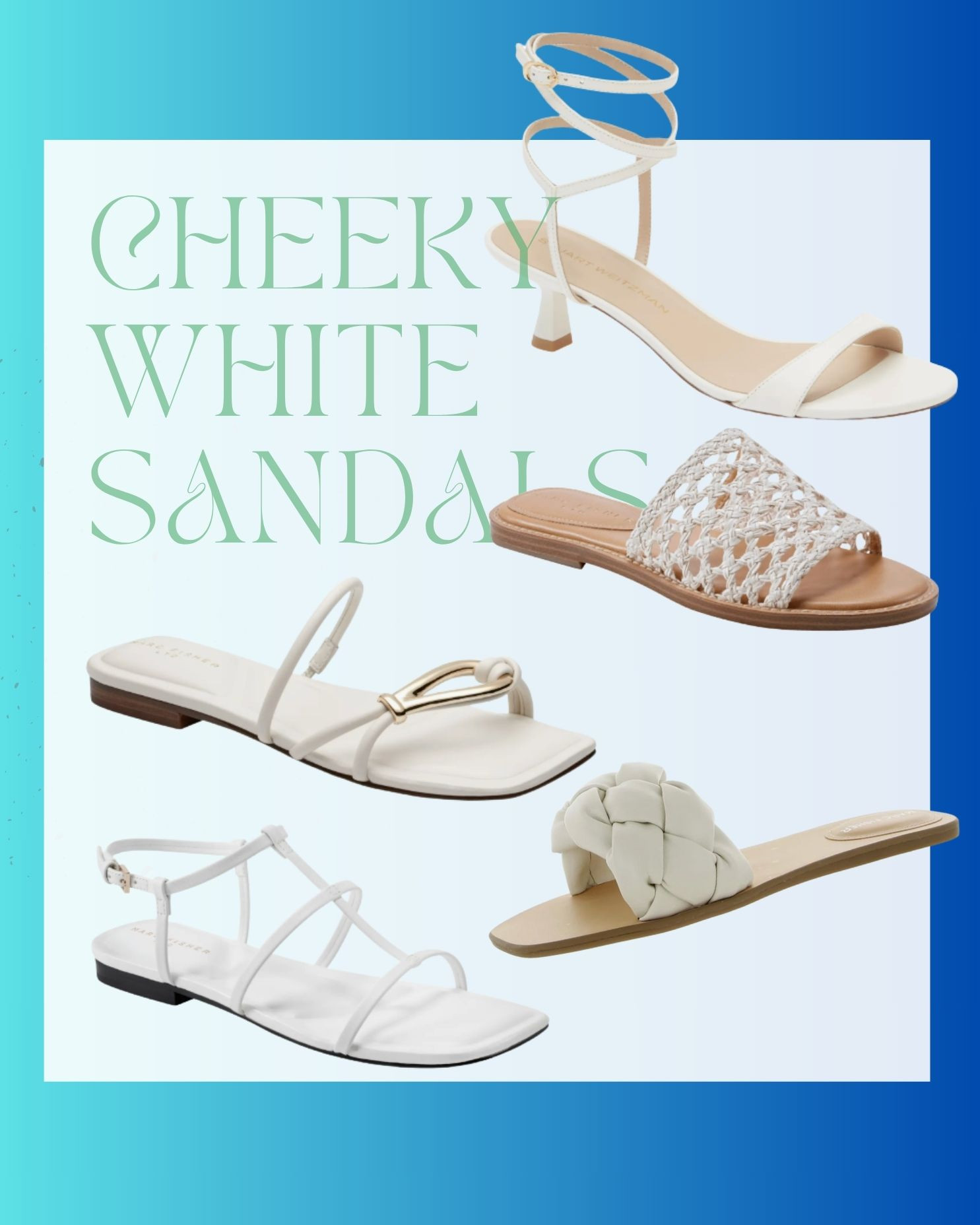 I'm still not over strappy, cheeky sandals, especially in white.  

 #LTKSeasonal #LTKFindsUnder50 #LTKShoeCrush