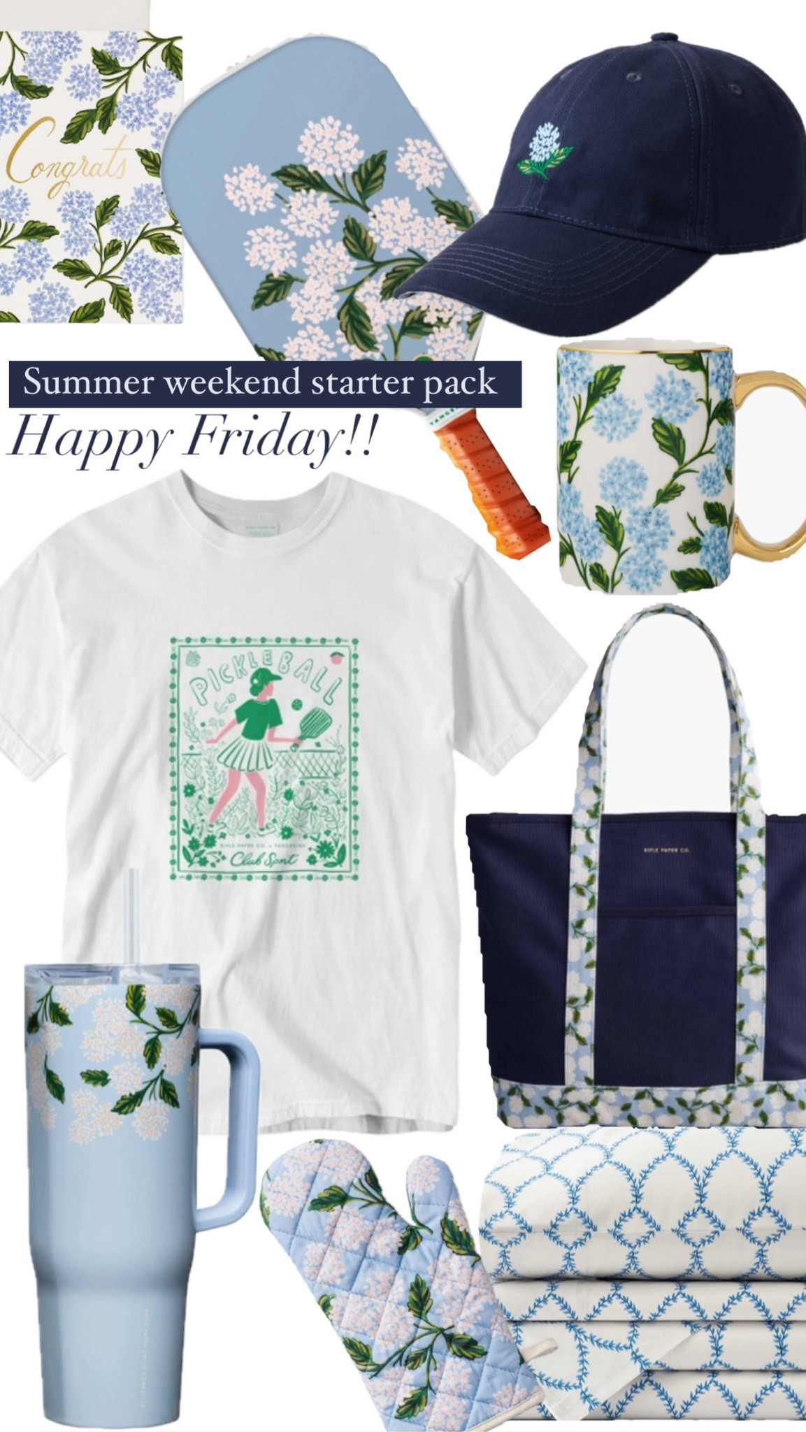 Weekend starter pack!! Happy hydrangeas season… I am so ready!! 

#LTKSeasonal #LTKHome #LTKActive