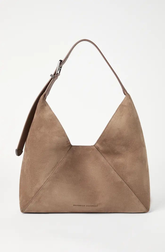 Brunello Cucinelli Sueded calfskin hobo bag | Nordstrom | Nordstrom