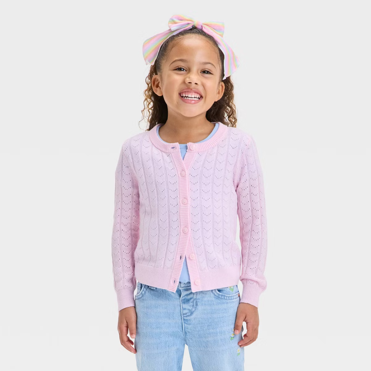 Toddler Girls' Pointelle Cardigan - Cat & Jack™ | Target