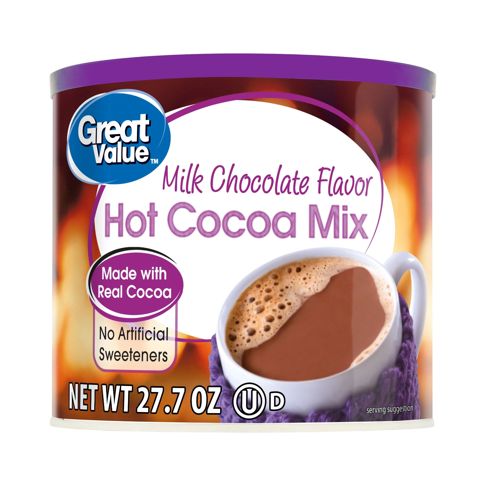 Great Value Milk Chocolate Hot Cocoa Drink Mix, 27 Oz Canister - Walmart.com | Walmart (US)