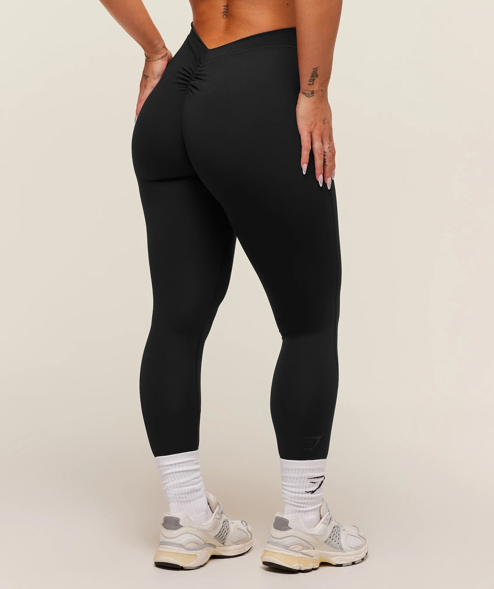 Gymshark Lifting Dipped Waistband Leggings - Black | Gymshark CA