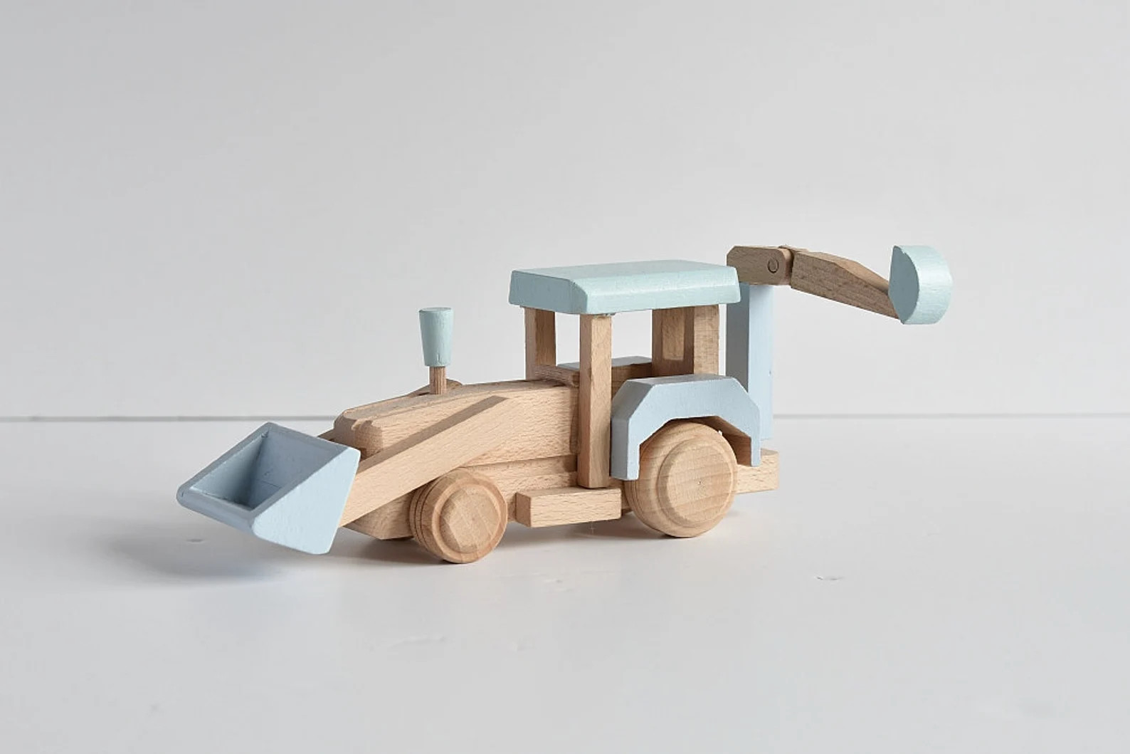 Wooden digger toy - Wooden vehicle - Gift for kids | Etsy (US)