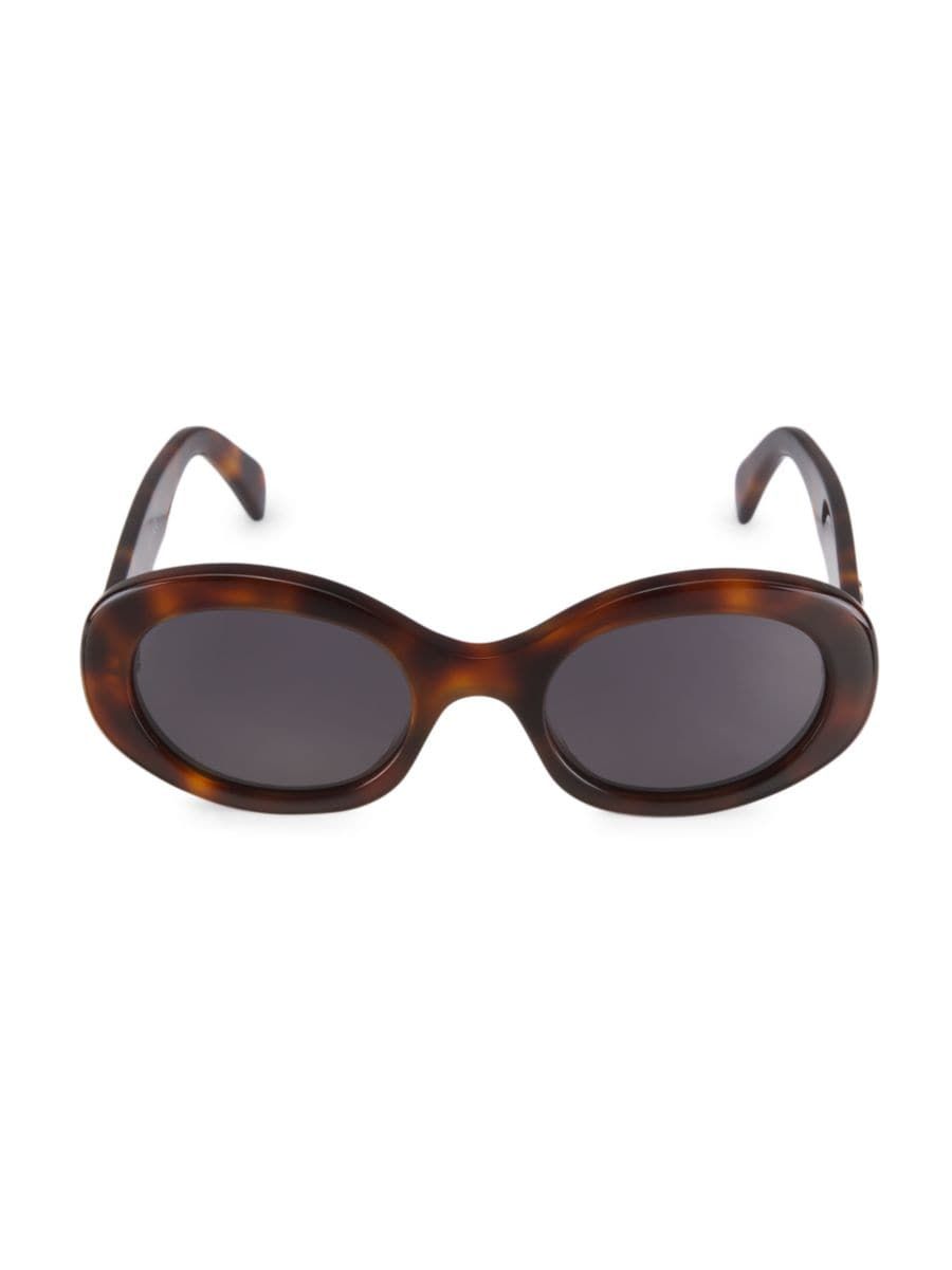 CELINE 52MM Round Sunglasses | Saks Fifth Avenue