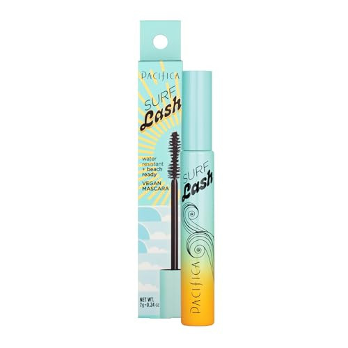 Pacifica Mascara – Surf Lash Eyelash Mascara, Water-Resistant Lash-Defining Formula with Jojoba Oil & Vegan Pectin for Long, Full Lashes, Unique Half-Pipe Twisted Wand, Vegan & Cruelty-Free | Amazon (US)