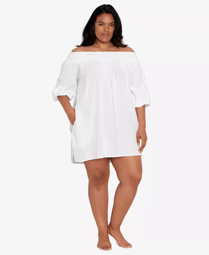 Plus Size Off-The-Shoulder Dress | Macys (US)